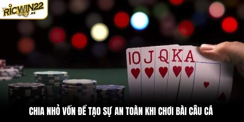 Chia nhỏ vốn để tạo sự an toàn khi chơi bài Câu Cá 