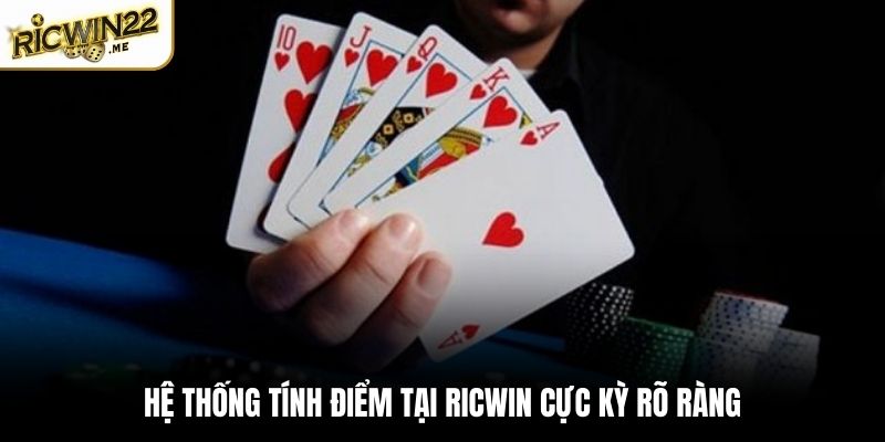 Hệ thống tính điểm tại Ricwin cực kỳ rõ ràng
