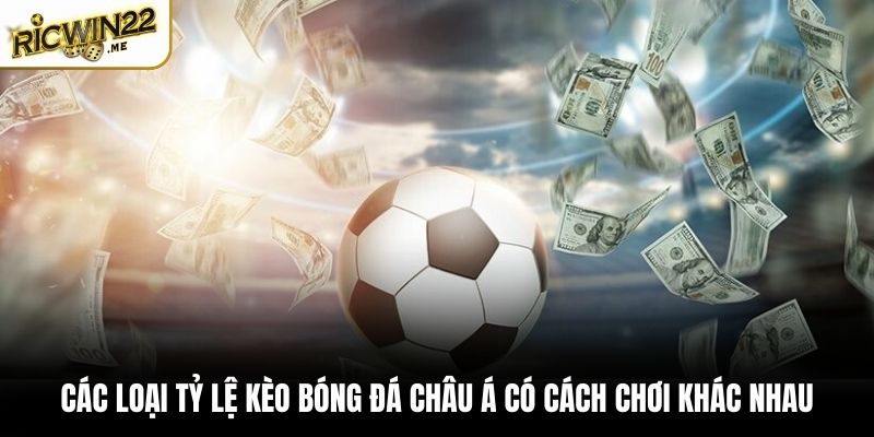 Các loại tỷ lệ kèo bóng đá châu Á có cách chơi khác nhau