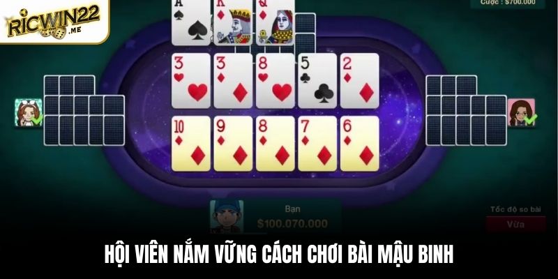 Cách chơi bài Mậu Binh