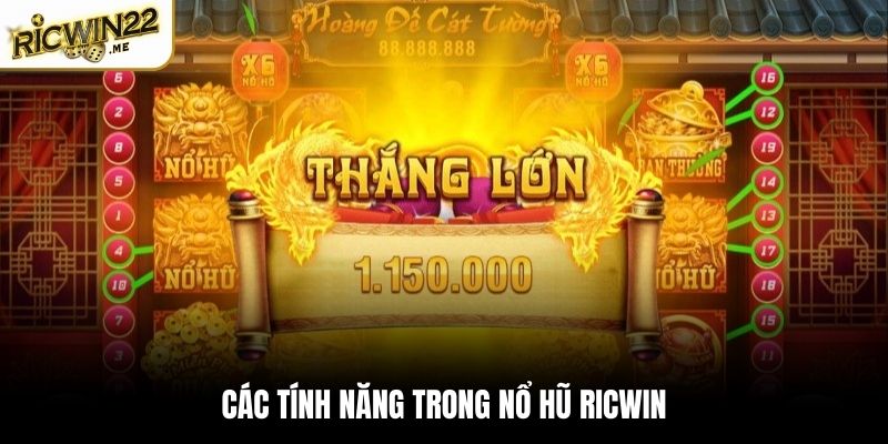 Các tính năng trong Nổ Hũ Ricwin
